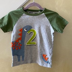 Little boys 2nd birthday shirt by the European brand next size 2-3